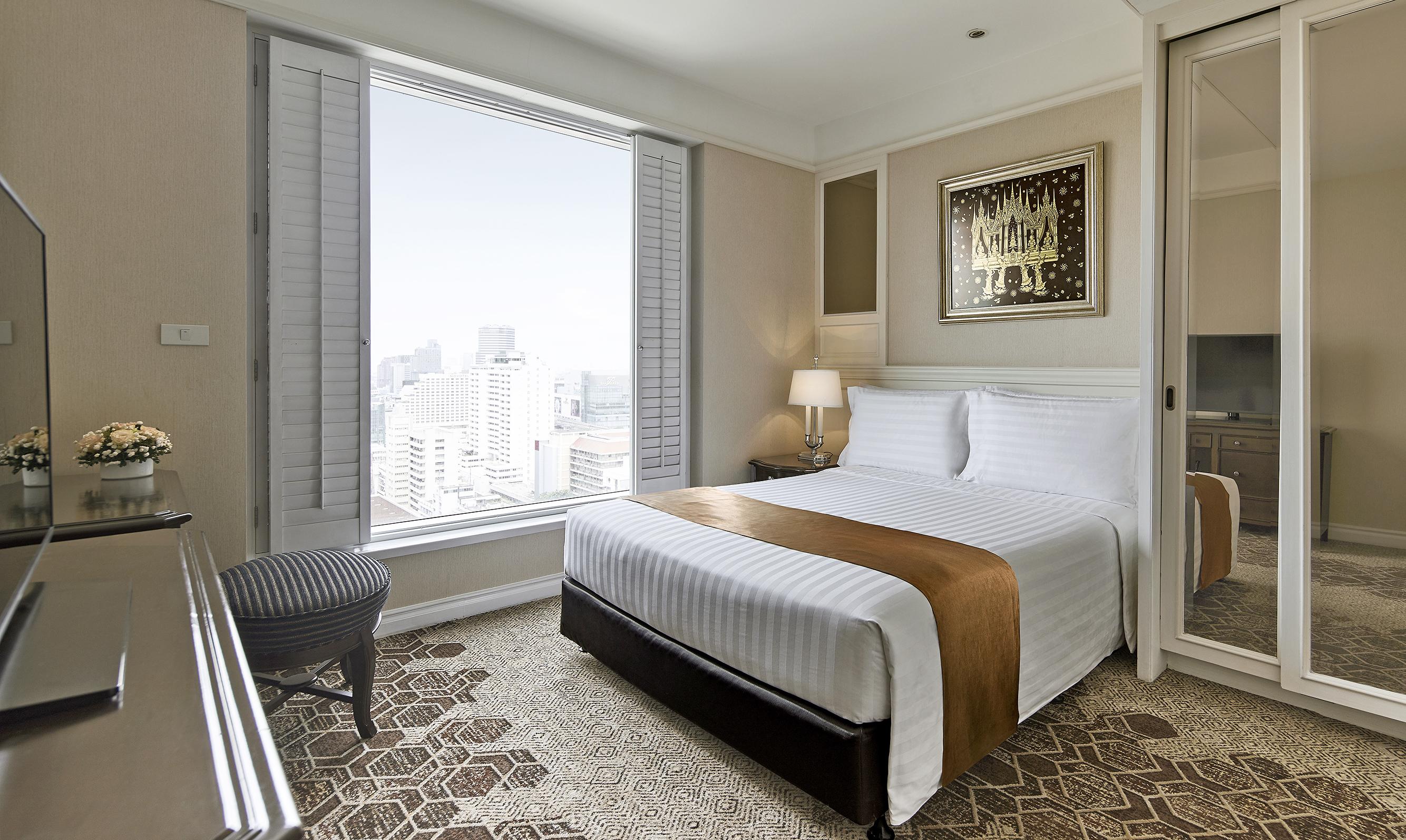 Grande Centre Point Hotel Ratchadamri Bangkok Exterior foto A bedroom at the hotel