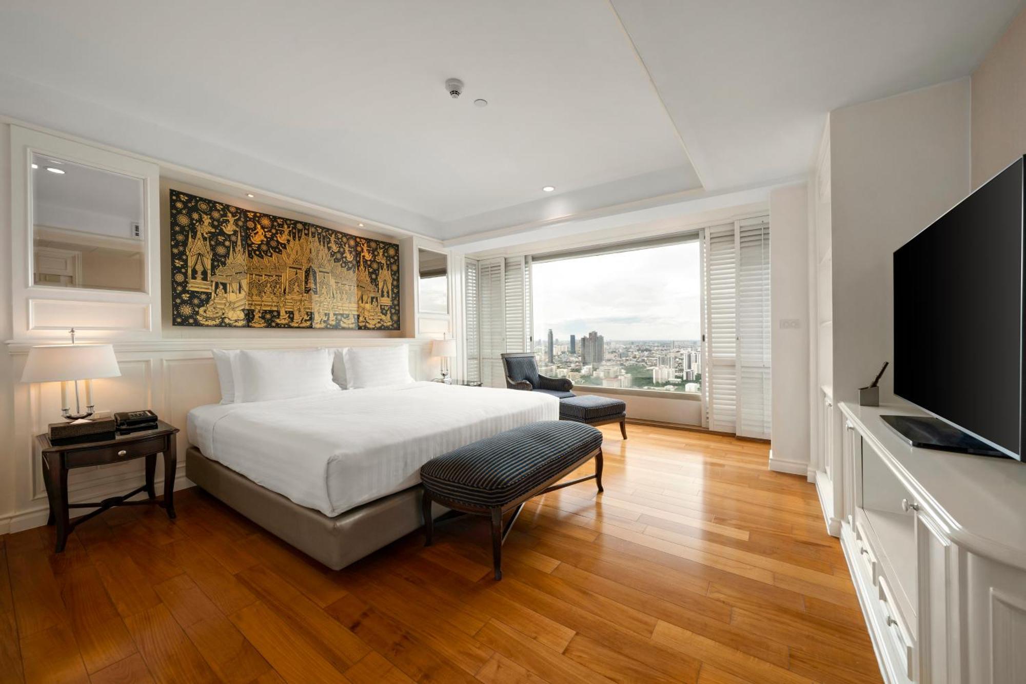 Grande Centre Point Hotel Ratchadamri Bangkok Exterior foto A bedroom at the hotel